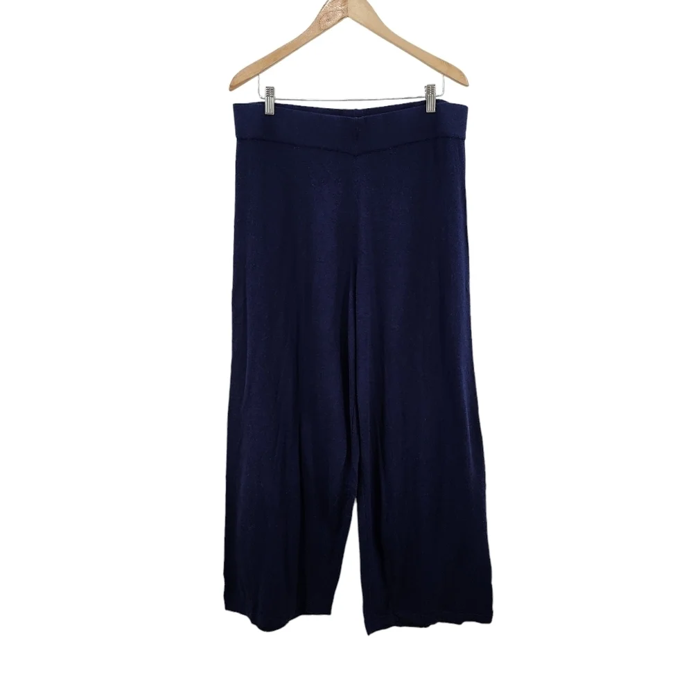 Jessica London Women’s Plus Size Cashmere Blend Wide Leg Pants - 18/20